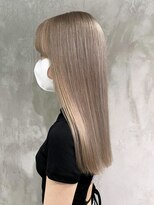 アルバム 渋谷パルコ(ALBUM) ホワイトブロンド_チェリーブラウンフェミニンロング_ba411441