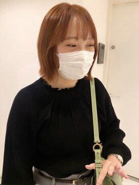 イト(ito) 【 ito ／ 梅田 】オレンジベージュ×外はねボブ