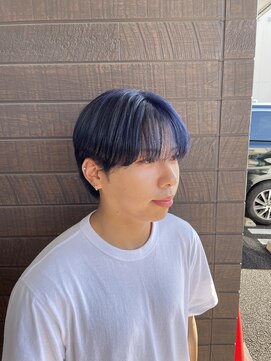 セフィル(SEPHILE) 韓国風シースルーマッシュとネイビー