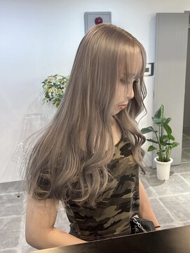 ペレ 栄店(PELE) 前髪/アンブレラカラー/こなれミディ/イメチェン/ウェーブパーマ