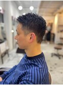 MEN'SHAIRアッシュブラックベリーショート