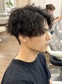 ヘアアンドビューティ ガーデン ベルモール店(HAIR AND BEAUTY GARDEN)&nbsp;センターパートで作る、ツイストスパイラルパーマ＊[白髪染め]