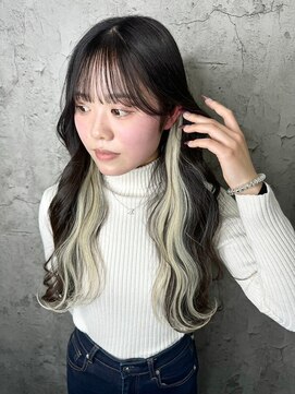 ルーツアイリー 心斎橋(ROOTS IRIE) 20代30代大人可愛いエクステホワイトベージュイヤリングカラー