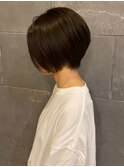 ショートボブ 丸みショート くびれショート 黒髪