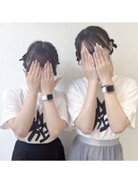 ツインお団子　アイドルヘア