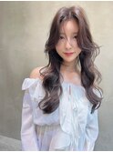 【Lloyd 大宮】ココアブラウン×韓国風ウェーブ巻き