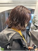 【白石】ニュアンスボブパーマウェーブヘア毛先カール原宿