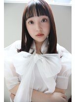 ジルトータルビューティーサロン 河内花園店 (JILL)&nbsp;2025 切りっぱなしセミロング×短めラウンド前髪