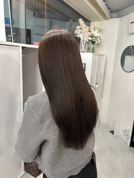 マーシュ 梅田(marshu) ブリーチなしカラー/moca greige°○