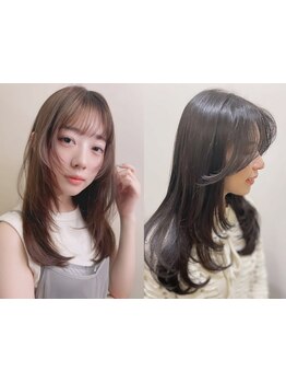 トレンドの顔まわりカットが得意なスタイリストがあなたに似合うシルエットをご提案☆小顔見え効果も期待♪
