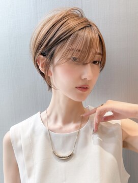 ハルキミナト ジャパン ヨコハマ(HARUKI MINATO japan YOKOHAMA) 大人ショート/縮毛矯正/学割U24/ブルーカラー/くすみベージュ