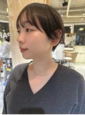 丸みショートマッシュショート前髪カットショートヘア