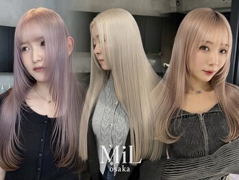 MIL 心斎橋【髪質改善/ブリーチ/ダブルカラー】