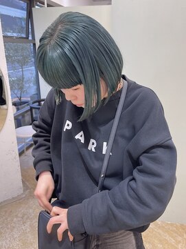 ユー(yew) moss  green BOB