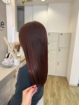 ジュエ ヘアー デザイン(Jue hair design)&nbsp;秋ボルドーカラー/レッドカラー/ワンカラー/20代/知立/刈谷