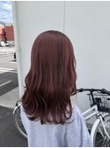ピンクブラウン×オージュアトリートメント(小顔)