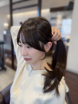 盛れる顔まわりカット