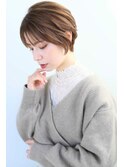 大人小顔ショート耳かけ丸みくびれ30代40代50代