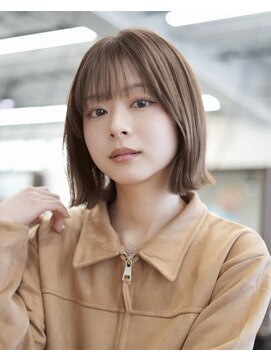 アンアミ キチジョウジ(Un ami Kichijoji) 20代、30代くびれボブ　○堀越太真樹　縮毛矯正