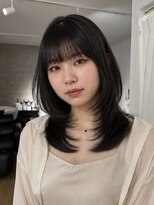 エトワ 中央店(etoi)&nbsp;大分ミディアムボブレイヤー軽め韓国レイヤーくびれスタイル