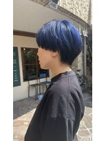 サリュー(Salut) ショート×アンブレラカラー×Navy Blue