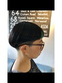 ツーブロックxマッシュボブ