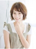 ゆる毛先のバルーンボブ