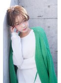 【kate 大宮】くせ毛風ショート×透けブラウンアッシュ