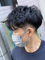 スウェル 船橋店(Swell)&nbsp;ハイライト/マッシュパーマ/束感/波巻き/メンズ