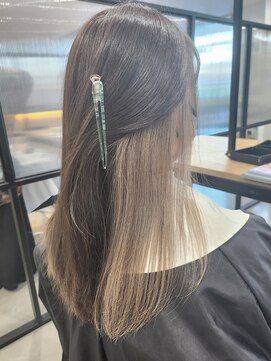 フープヘアー(HOOP.HAIR) インナーホワイトミルクティーベージュ