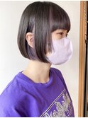 【morio原宿】ボブ インナーカラー パープル