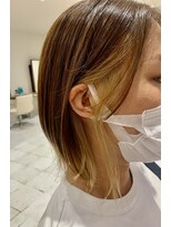 オアシスアヴェダ 東武船橋(OASIS AVEDA) 外ハネレイヤー×インナーカラー