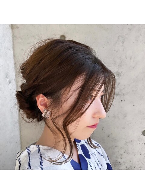 浴衣ヘアセット