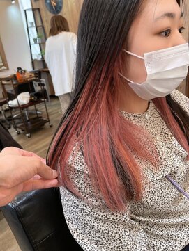 フラッグ 九大学研都市店(Flag) ストロベリーブロンド インナーカラー