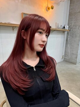 エレノア トーキョー 恵比寿(ELEANOAH TOKYO) まとまる小顔レイヤーカット　姫カット　ダブルデザインカラー