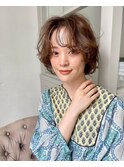 Sカールのくしゃっと軽やかボブパーマ・・・HINATA