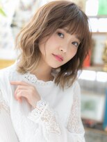 カバーヘアアンドスパ ブリス 浦和(COVER HAIR&SPA bliss)&nbsp;大人ハイライト外ハネ外国人風こなれミディh3浦和20代30代40代