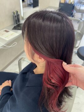 キング(K!ng) 縮毛矯正髪質改善ハイライトレイヤーカット楠葉美容室エクステ