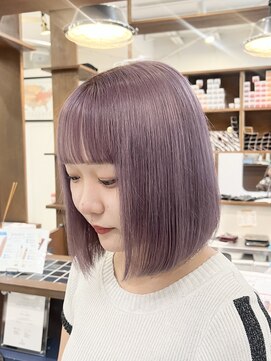ラック 表参道(LUCK) ラベンダーカラー/ブリーチ/ケアブリーチ/20代/