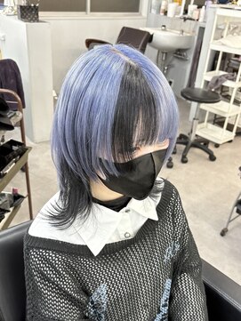 シェイロ(Cielro) 【ホワイトブルー×ブラック/ブルーカラー】SAKI