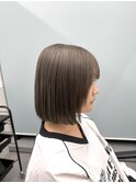 オリーブグレージュ/ミディアムボブ【町田】