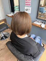 レアレア ヘアアンドライフ(LeaLea)&nbsp;着物ヘア/大人ガーリー/ダークアッシュ/似合わせカット/伊丹