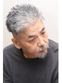 ツーブロックアップバング刈り上げショートナチュラルパーマ束感