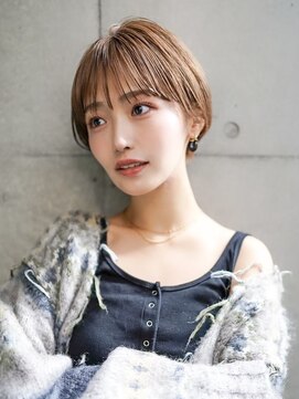 ギークス(GEEKS) 【GEEKS渋谷】レイヤーショート/ココアブラウン/冬ヘア/襟足短め