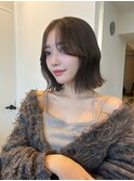 美髪くびれボブレイヤーレイヤーカットヘーゼルベージュ