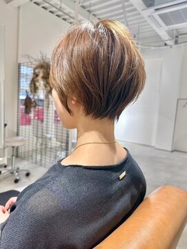 ジュベ 別府店(juve.) 別府ショートボブ顔まわりレイヤーカット髪質改善カラー30代