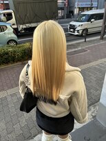 ソワン ドゥ ブレス 今里店(soin de brace)&nbsp;抜きっぱなしブロンド×エンドカラー