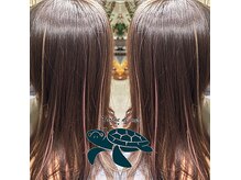 トルテュドメール海亀(Tortue de mer 海亀)の雰囲気（長さだしやインナーカラー風ならシールエクステがおすすめ）