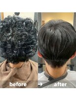 エノア 青山(ENORE) メンズ縮毛矯正/曲がる縮毛矯正/メンズ髪質改善/メンズカット