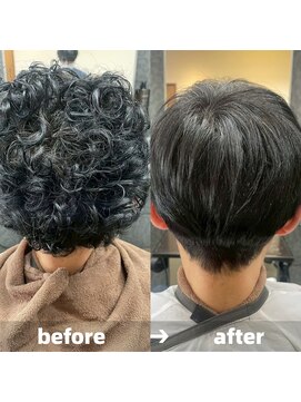 エノア 青山(ENORE) メンズ縮毛矯正/曲がる縮毛矯正/メンズ髪質改善/メンズカット